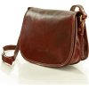 HNĚDÁ MALÁ KABELKA MARCO MAZZINI (Velikost ONE SIZE)