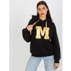 ČERNÁ MIKINA SE ZLATOU APLIKACÍ M (Velikost ONE SIZE)