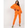 ORANŽOVÁ  DÁMSKÁ SOUPRAVA TEPLÁKŮ A MIKINY S KAPUCÍ (Velikost ONE SIZE)
