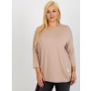 BÉŽOVÁ VOLNÁ HALENKA S 3/4 RUKÁVEM (Velikost ONE SIZE)