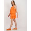 ORANŽOVÉ VOLÁNKOVÉ MINI ŠATY (Velikost ONE SIZE)