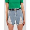 MODRÉ KRÁTKÉ DŽÍNOVÉ KRAŤASY (Velikost S)