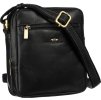 ČERNÁ KOŽENÁ PÁNSKÁ MESSENGER TAŠKA (Velikost ONE SIZE)