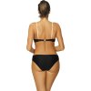 ČERNÉ BIKINY S BÍLÝMI LEMY CHARLOTTE NERO (Velikost L)