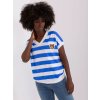 BÍLO-MODRÉ PRUHOVANÉ TRIKO (Velikost S/M)
