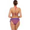 ORANŽOVÉ BIKINY S PRUHOVANÝM SPODKEM PALOMA DINASTY-VIOLA (Velikost L)