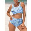 SVĚTLE MODRÉ BIKINY S KVĚTINAMI ASANI (Velikost 36)