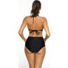 HNĚDÉ METALICKÉ BIKINY GISELLE NERO-TRIPOLI (Velikost 36/S)