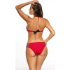 ČERVENÉ BIKINY S LESKLÝM PRUHEM OFELIA COCINELLA (Velikost 36/S)