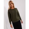 TMAVÝ KHAKI BASIC SVETR (Velikost ONE SIZE)