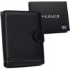CAVALDI ČERNÁ PENĚŽENKA S ELEGANTNÍM PROŠÍVÁNÍM B044 (Velikost ONE SIZE)