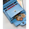 SVĚTLE MODRÁ MALÁ DÁMSKÁ KOŽENÁ PENĚŽENKA Y409 (Velikost ONE SIZE)