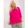 TMAVĚ RŮŽOVÉ TRIKO S 3/4 RUKÁVEM (Velikost ONE SIZE)