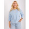 SVĚTLE MODRÉ TRIČKO S 3/4 RUKÁVEM (Velikost ONE SIZE)
