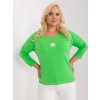 SVĚTLE ZELENÉ TRIČKO S 3/4 RUKÁVEM (Velikost ONE SIZE)