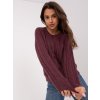 TMAVĚ FIALOVÝ PROPÍNACÍ SVETR (Velikost ONE SIZE)