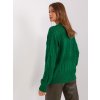 TMAVĚ ZELENÝ SVETR NA KNOFLÍKY (Velikost ONE SIZE)
