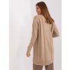 TMAVĚ BÉŽOVÉ PLETENÉ SVETROVÉ ŠATY (Velikost ONE SIZE)
