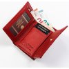PETERSON ČERVENÁ PENĚŽENKA S RFID Y466 (Velikost ONE SIZE)