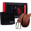 PIERRE CARDIN PÁNSKÁ SADA PENĚŽENKY A OPASKU I057 (Velikost ONE SIZE)