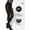 ČERNÉ PUNČOCHY S KRAJKOU V PASE GATTA SOFTI-COMFI 50 DEN (Velikost S, Barva černá)