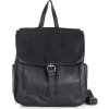 MARCO MAZZINI ČERNÝ KOŽENÝ BATOH S KAPSAMI (Velikost ONE SIZE)