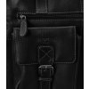 (VEL. ONE SIZE) BADURA ČERNÁ KOŽENÁ TAŠKA NA NOTEBOOK (Velikost ONE SIZE)