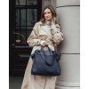 MARCO MAZZINI ČERNÁ RUČNĚ PLETENÁ SHOPPER BAG (Velikost ONE SIZE)