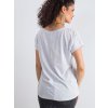 SVĚTLE ŠEDÉ DÁMSKÉ BASIC TRIČKO (Velikost L)