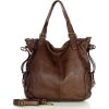 MARCO MAZZINI HNĚDÁ VINTAGE SHOPPER KABELKA (Velikost ONE SIZE)