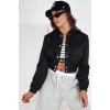 ČERNÁ PŘECHODOVÁ CROP BUNDA KADYS (Velikost S/M)
