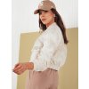 SVĚTLE BÉŽOVÁ CROP BOMBER BUNDA SERRO (Velikost S)