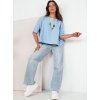 SVĚTLE MODRÉ OVERSIZE TRIČKO BULS (Velikost ONE SIZE)