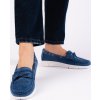 TMAVĚ MODRÉ DÁMSKÉ MOKASÍNY (Velikost 36)