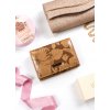 4U CAVALDI HNĚDÁ VZOROVANÁ STŘEDNÍ PENĚŽENKA M671 (Velikost ONE SIZE)