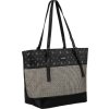 DAVID JONES ČERNÁ VZOROVANÁ SHOPPER KABELKA S NASTAVITELNOU RUKOJETÍ (Velikost ONE SIZE)
