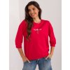 ČERVENÁ LEHKÁ MIKINA S OZDOBNOU APLIKACÍ (Velikost ONE SIZE)