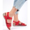 POHODLNÉ DÁMSKÉ SANDÁLY - ČERVENÉ (Velikost 36)
