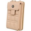 4U CAVALDI BÉŽOVÁ PROŠÍVANÁ PENĚŽENKA S POPRUHEM M754 (Velikost ONE SIZE)