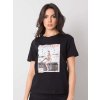 ČERNÉ DÁMSKÉ TRIČKO S POTISKEM (Velikost S)