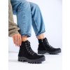 ČERNÉ ŠNĚROVACÍ KOTNÍKOVÉ BOTY S.BARSKI (Velikost 36)