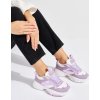 LILA SPORTOVNÍ DÁMSKÉ BOTY NA HRUBÉ PODRÁŽCE (Velikost 36)