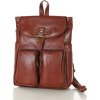MARCO MAZZINI HNĚDÝ DÁMSKÝ KOŽENÝ BATOH (Velikost ONE SIZE)
