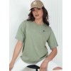 KHAKI DÁMSKÉ TRIČKO S KRÁTKÝM RUKÁVEM MILOV (Velikost S)