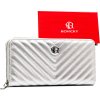 ROVICKY STŘÍBRNÁ ELEGANTNÍ PENĚŽENKA SE ZAPÍNÁNÍM NA ZIP V403 (Velikost ONE SIZE)
