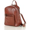 MARCO MAZZINI HNĚDÝ MALÝ KOŽENÝ BATOH S KAPSAMI (Velikost ONE SIZE)