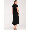 DÁMSKÉ ČERNÉ LEŽÉRNÍ VISKÓZOVÉ ŠATY (Velikost S)