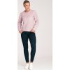 DÁMSKÝ SVĚTLE RŮŽOVÝ ASYMETRICKÝ SVETR (Velikost M)