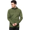 TMAVĚ ZELENÁ PÁNSKÁ FLEECOVÁ BUNDA JACK WOLFSKIN HIRSCHBERG HOODED FZ M (Velikost 3XL)