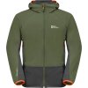 TMAVĚ ZELENÁ PÁNSKÁ BUNDA JACK WOLFSKIN EAGLE PEAK II JKT M (Velikost L)